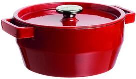 Pyrex SlowCook Round Cast Iron Casserole D28cm 6.3L Red