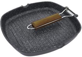 keptuves 24cm - Jata Grill Pan GMA24 24x24cm Wood Handle - 3 nuotrauka
