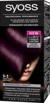 syoss plauku dazai - Syoss Color Permanent Hair Color 3 3 Dark Violet - 1 nuotrauka