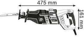 bosch tiesinis pjuklas - Bosch GSA 1300 PCE - 2 nuotrauka