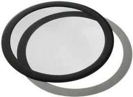 ausinimo groteles - DEMCiflex Dust Filter 200mm Round Black DF0020 - 1 nuotrauka