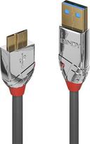 usb a to usb b 3 0 cable - Lindy Cromo Line USB 3.0 A To Micro USB B Cable 0.5m Black - 2 nuotrauka