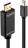 hdmi to displayport - Lindy Mini-DisplayPort an HDMI Kabelis 4K30 (DP: passiv) 1m - 2 nuotrauka