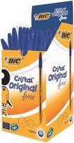 Bic Tušinukas Cristal Fine 0.3 mm, mėlynas, pakuotėje 50 vnt 134478