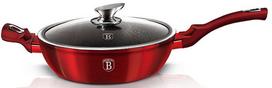 berlinger haus keptuves dangciai - GRANITINĖ KEPTUVĖ 28cm BERLINGER HAUS Raudonas METALLIC LINE BH-1260 - 1 nuotrauka