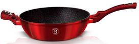 berlinger haus keptuves dangciai - GRANITINĖ KEPTUVĖ 28cm BERLINGER HAUS Raudonas METALLIC LINE BH-1260 - 3 nuotrauka