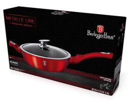 berlinger haus keptuves dangciai - GRANITINĖ KEPTUVĖ 28cm BERLINGER HAUS Raudonas METALLIC LINE BH-1260 - 5 nuotrauka