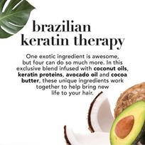 ogx keratin - Organix Brazilian Keratin kondicionierius su keratinu 385ml - 4 nuotrauka