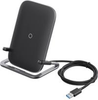 wireless charger baseus - Baseus Cobble Qi Wireless Charger 15W Black - 3 nuotrauka