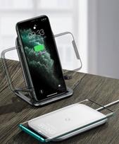 wireless charger baseus - Baseus Cobble Qi Wireless Charger 15W Black - 8 nuotrauka