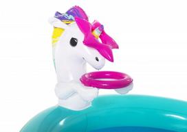 pripuciama sukurine vonia - Bestway Inflatable Pool With Slide Unicorn 53097 - 2 nuotrauka