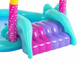 pripuciama sukurine vonia - Bestway Inflatable Pool With Slide Unicorn 53097 - 3 nuotrauka