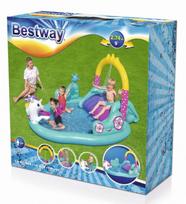pripuciama sukurine vonia - Bestway Inflatable Pool With Slide Unicorn 53097 - 5 nuotrauka