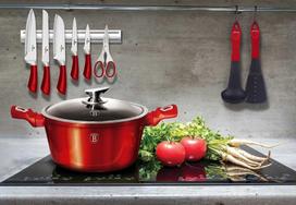 berlingerhaus puodai - GRANITINIS PUODAS 30cm BERLINGER HAUS BH-6192 BURGUNDY - 4 nuotrauka