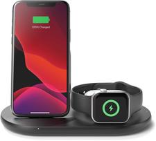 belkin wireless charging - Belkin 3-in-1 for Apple Devices BOOST CHARGE (Juodas) - 6 nuotrauka
