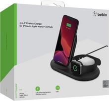 belkin wireless charging - Belkin 3-in-1 for Apple Devices BOOST CHARGE (Juodas) - 7 nuotrauka