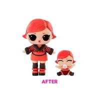 lilu 2 -  MGA L.O.L. Surprise 2-in-1 Color Change Surprise Me & My Lil Sis 580614, 6 cm, 15 vnt. - 5 nuotrauka