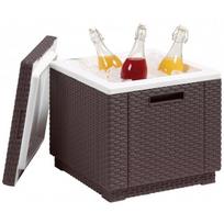 sodos stalas - Lauko stalas Keter Ice Cube Brown, 420 x 420 x 410 cm - 2 nuotrauka