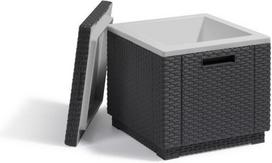 sodos stalas - Lauko stalas Keter Ice Cube Brown, 420 x 420 x 410 cm - 5 nuotrauka