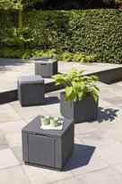 sodos stalas - Lauko stalas Keter Ice Cube Brown, 420 x 420 x 410 cm - 6 nuotrauka