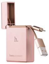 Hoco UPL17 Cigarette Lighter Apple Lightning Cable Rose Golden