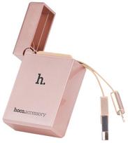 pakrovejas lightning - Hoco UPL17 Cigarette Lighter Apple Lightning Cable Rose Golden - 2 nuotrauka
