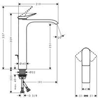 hansgrohe vivenis - Hansgrohe Vivenis 250 75040000, chromo - 3 nuotrauka