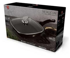 berlinger keptuve - GRIL KEPTUVĖ 28cm BERLINGER HAUS BH-6612 SHINY Juodas - 6 nuotrauka