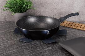 wok keptuve - WOK GRANITO KEPTUVĖ 28cm BERLINGER HAUS AQUAMARINE BH-1875 - 4 nuotrauka