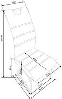 valgomojo kedes - Valgomojo kėdė Halmar K137 Grey - 2 nuotrauka