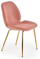 Halmar Chair K381 Light Pink/Gold