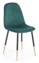 Halmar Chair K379 Dark Green/Gold