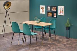 zalios valgomojo kedes - Halmar Chair K379 Dark Green/Gold - 2 nuotrauka