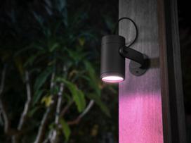 philips lauko sviestuvas - Philips Hue Lily, 8W, LED, IP65, juodas - 8 nuotrauka