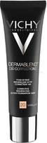 VICHY koreguojamasis aktyvusis makiažo pagrindas DERMABLEND 3D, SPF 25, Nr. 20, 30 ml