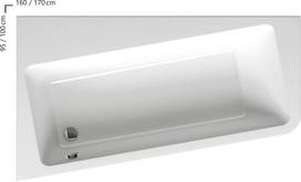Ravak Bath Left Side White