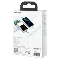 usb lightning laidas baseus - Baseus CALYS-02 Superior Cable 2,4A USB - Lightning White - 6 nuotrauka