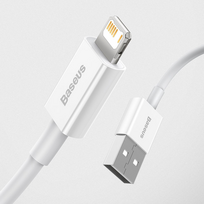 usb lightning laidas baseus - Baseus CALYS-02 Superior Cable 2,4A USB - Lightning White - 11 nuotrauka