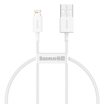 usb lightning laidas baseus - Baseus CALYS-02 Superior Cable 2,4A USB - Lightning White - 12 nuotrauka