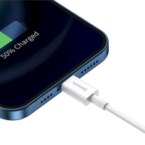 usb lightning laidas baseus - Baseus CALYS-02 Superior Cable 2,4A USB - Lightning White - 16 nuotrauka