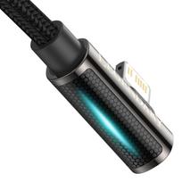 baseus 20w lightning - Baseus Legend Mobile Game Elbow USB Type C to Lightning 20W, 1m Black - 2 nuotrauka