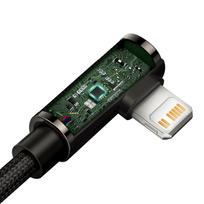baseus 20w lightning - Baseus Legend Mobile Game Elbow USB Type C to Lightning 20W, 1m Black - 5 nuotrauka