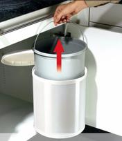 senukai siuksliadeze - Hailo Compact-Box M, balta, 15 l - 4 nuotrauka