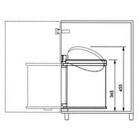 senukai siuksliadeze - Hailo Compact-Box M, balta, 15 l - 7 nuotrauka