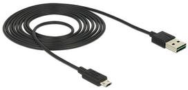 type a laidas - Laidas Delock Cable USB/USB-micro Black 2m - 2 nuotrauka