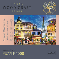 puzzle deliones 1000 - Trefl Medinė dėlionė 1000 Prancūzijos gatvė TREFL - 5 nuotrauka
