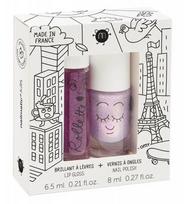 Nagų lako ir lūpų blizgio rinkinys mergaitėms Nailmatic Kids Lovely City Rollette