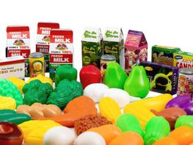 zaislines darzoves - EcoToys Plastic Vegetables Fruit Kitchen Toys 120pcs - 2 nuotrauka