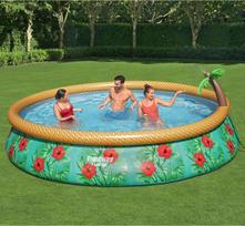 pripuciama sukurine vonia - Bestway, 457x84 "Fast Set" - 4 nuotrauka