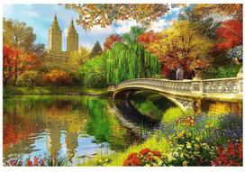 medinis 25 - Trefl Wooden Puzzle 500 + 1 Central Park, Manhattan - 2 nuotrauka
